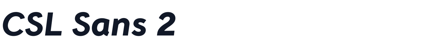 CSL Sans 2 — CSLSans2-ExtraBoldItalic.otf
