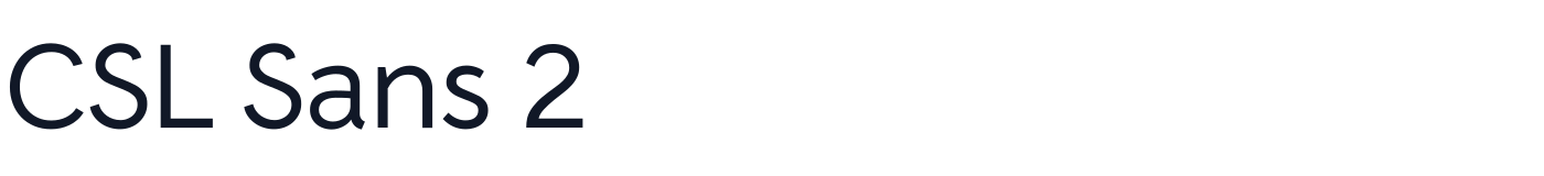 CSL Sans 2 — CSLSans2-Regular.ttf