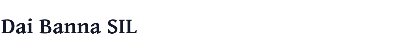 Dai Banna SIL — DaiBannaSIL-SemiBold.ttf