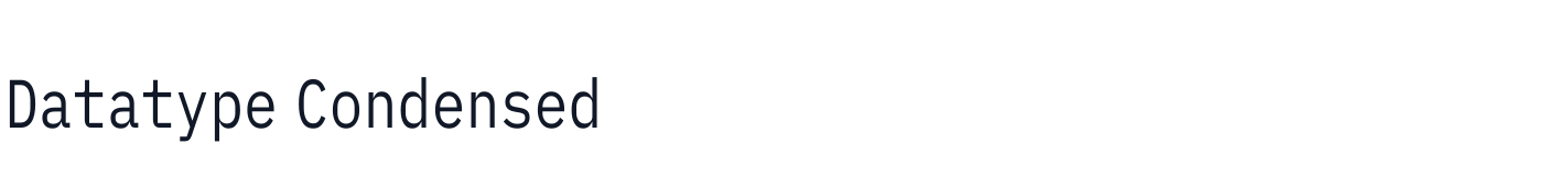 Datatype Condensed — DatatypeCondensed-SemiBold.ttf