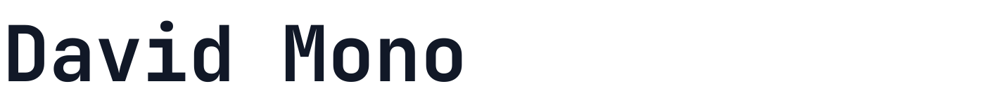 David Mono — DavidMono-Bold.ttf