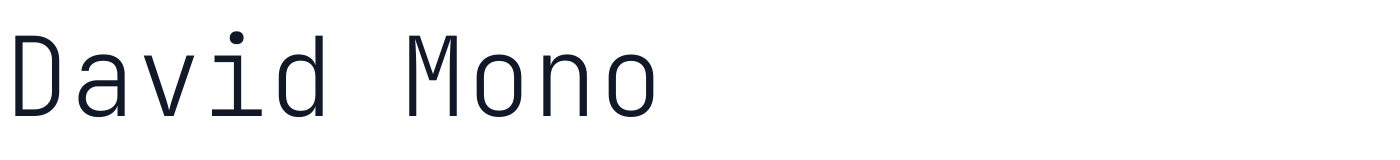 David Mono — DavidMono-ExtraLight.ttf