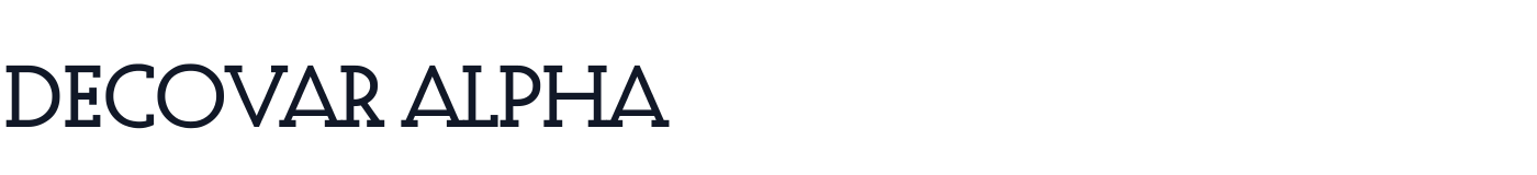 Decovar Alpha — DecovarAlpha-Regular24TermG.ttf