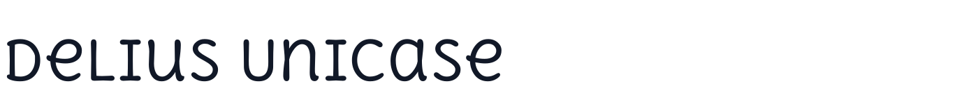 Delius Unicase — DeliusUnicase-Regular.ttf