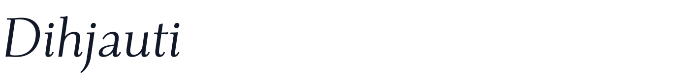 Dihjauti — Dihjauti-Italic.otf