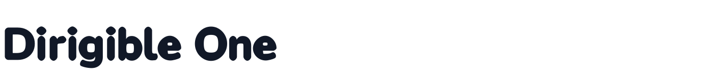 Dirigible One — DirigibleOne-Regular.ttf