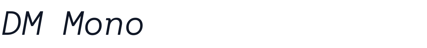 DM Mono — DMMono-LightItalic.ttf