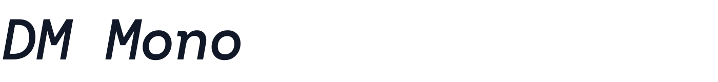 DM Mono — DMMono-MediumItalic.ttf