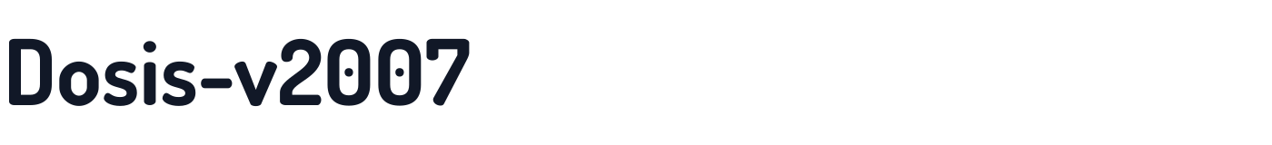 Dosis-v2007 — Dosis-v2007-700Bold.otf