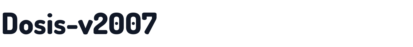 Dosis-v2007 — Dosis-v2007-800ExtraBold.otf