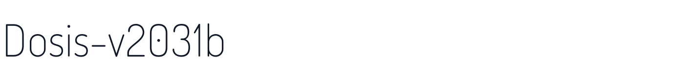 Dosis-v2031b — Dosis-v2031b-200ExtraLight.otf