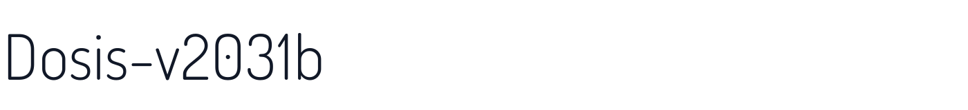 Dosis-v2031b — Dosis-v2031b-300Light.otf