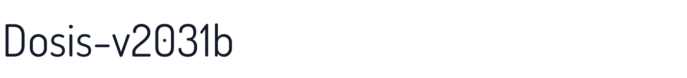 Dosis-v2031b — Dosis-v2031b-400Regular.otf
