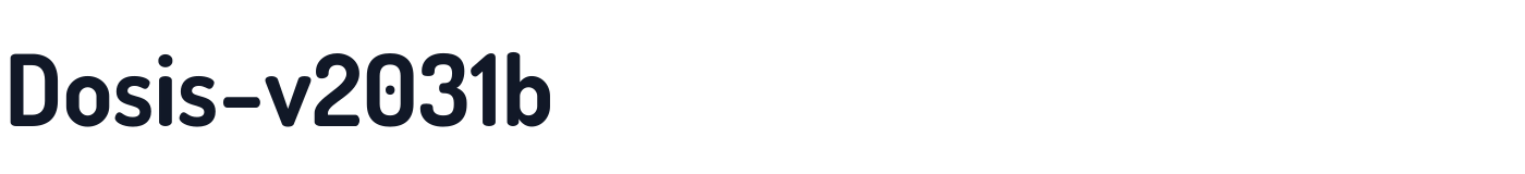 Dosis-v2031b — Dosis-v2031b-700Bold.otf