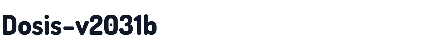 Dosis-v2031b — Dosis-v2031b-800ExtraBold.otf