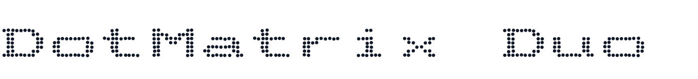 DotMatrix Duo — DotMatrixDuo-Regular.ttf