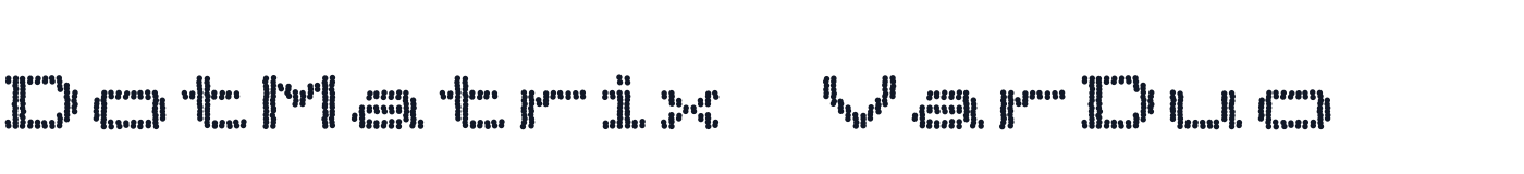 DotMatrix VarDuo — DotMatrixVarDuo-Bold.otf
