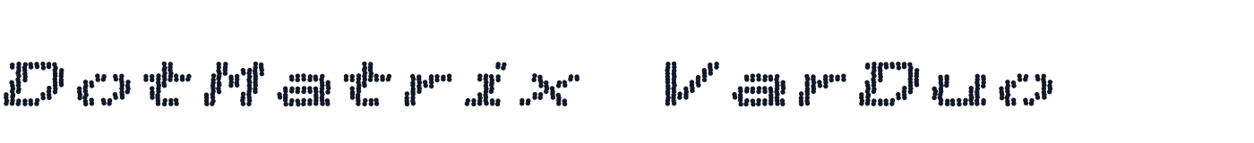 DotMatrix VarDuo — DotMatrixVarDuo-BoldItalic.otf