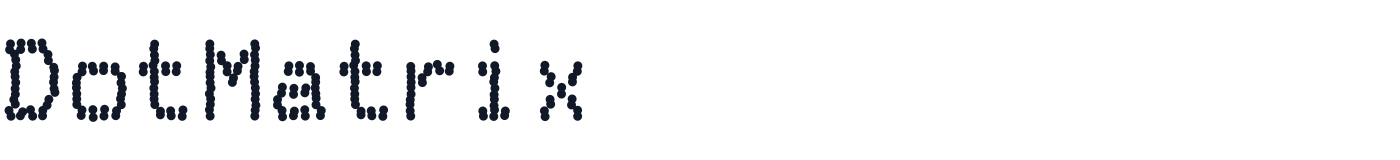 DotMatrix — DotMatrix-Bold.otf