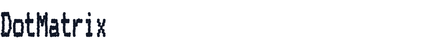 DotMatrix — DotMatrix-CondensedBold.otf