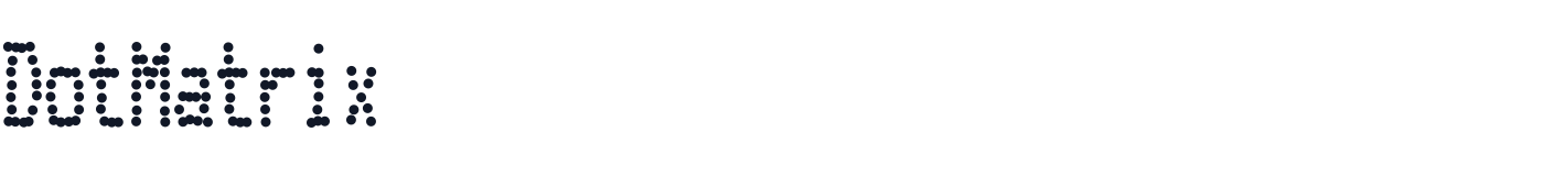 DotMatrix — DotMatrix-CondensedRegular.otf