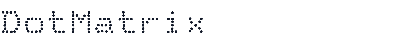 DotMatrix — DotMatrix-ExpandedRegular.otf