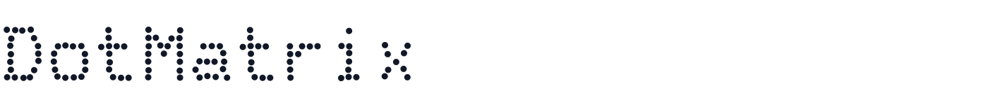 DotMatrix — DotMatrix-Regular.ttf