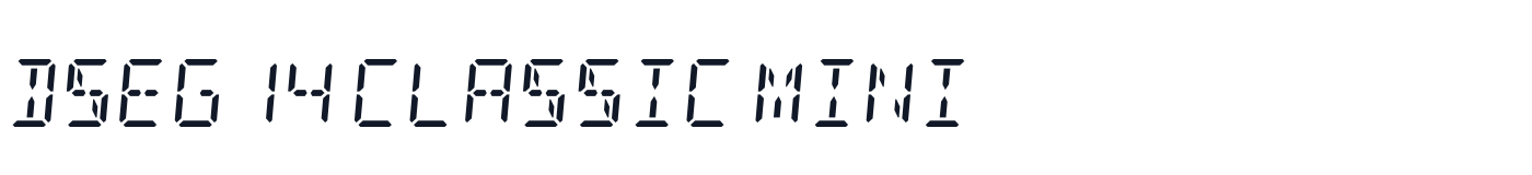DSEG14 Classic Mini — dseg14-classic-mini-latin-400-italic.ttf