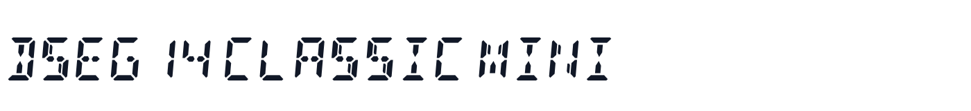 DSEG14 Classic Mini — dseg14-classic-mini-latin-700-italic.ttf