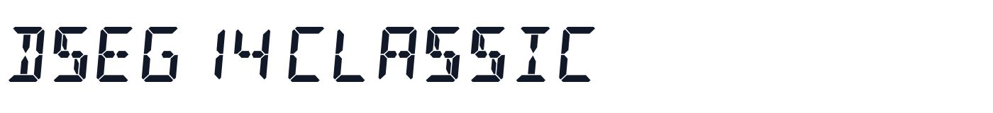 DSEG14 Classic — dseg14-classic-latin-700-italic.ttf