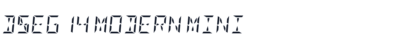 DSEG14 Modern Mini — dseg14-modern-mini-latin-400-italic.ttf