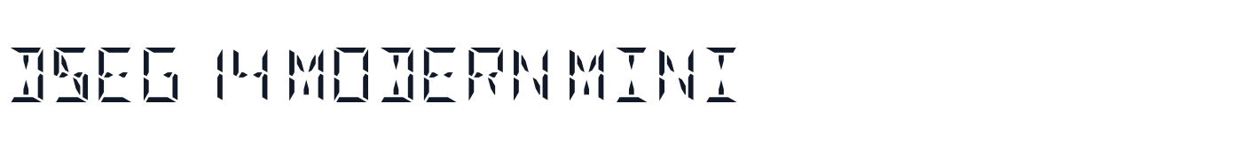 DSEG14 Modern Mini — dseg14-modern-mini-latin-400-normal.ttf