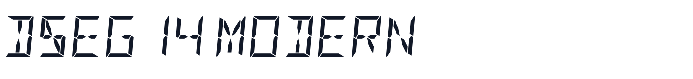 DSEG14 Modern — dseg14-modern-latin-400-italic.ttf