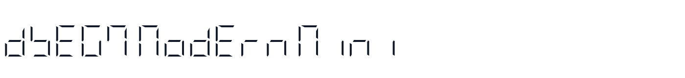 DSEG7 Modern Mini — dseg7-modern-mini-latin-300-normal.ttf