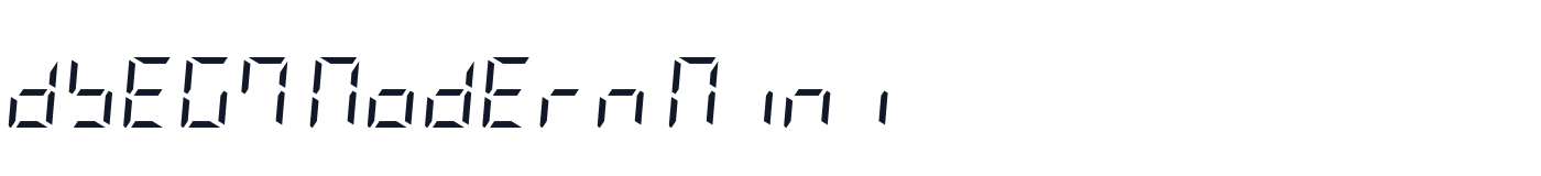 DSEG7 Modern Mini — dseg7-modern-mini-latin-400-italic.ttf