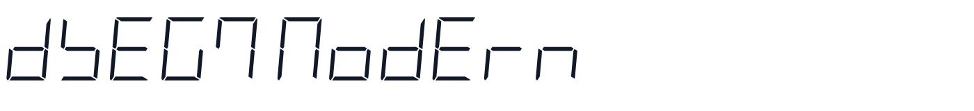 DSEG7 Modern — dseg7-modern-latin-300-italic.ttf
