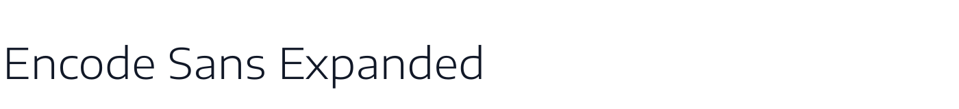 Encode Sans Expanded — EncodeSansExpanded-Light.ttf