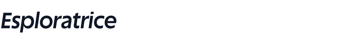 Esploratrice — Esploratrice-BoldItalic.otf