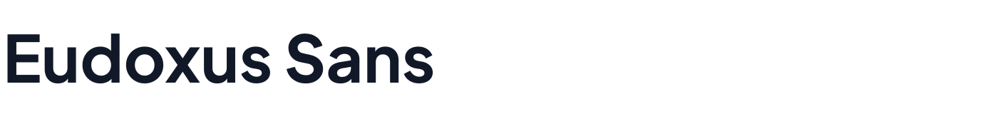Eudoxus Sans — EudoxusSans-Bold.ttf