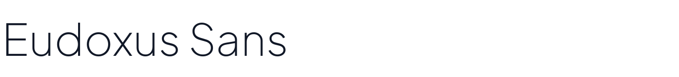 Eudoxus Sans — EudoxusSansGX.ttf