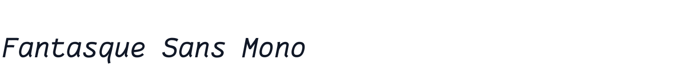 Fantasque Sans Mono — fantasquesansmono-italic.otf
