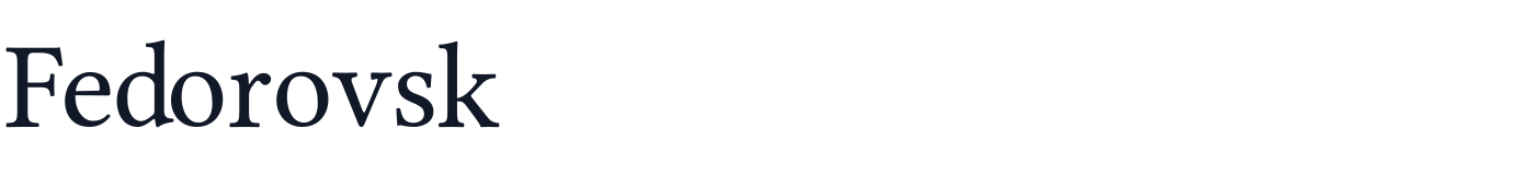Fedorovsk — Fedorovsk-Regular.otf