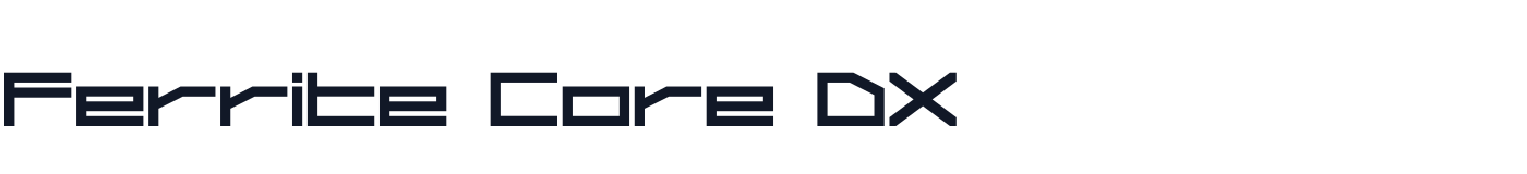 Ferrite Core DX — FerriteCoreDX-Medium.otf
