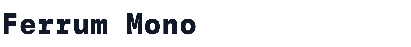 Ferrum Mono — FerrumMono-ExtraBold.ttf