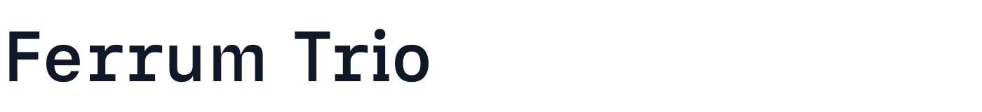 Ferrum Trio — FerrumTrio-SemiBold.ttf