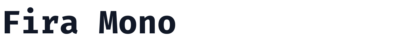Fira Mono — FiraMono-Bold.ttf