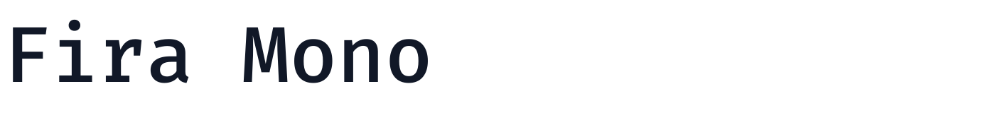 Fira Mono — FiraMono-Medium.ttf