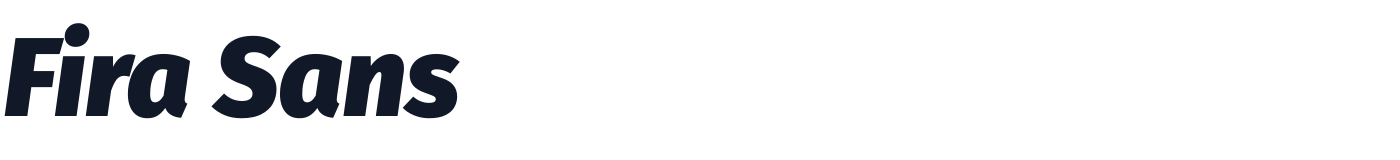 Fira Sans — FiraSans-BlackItalic.ttf