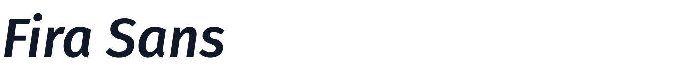 Fira Sans — FiraSans-MediumItalic.ttf