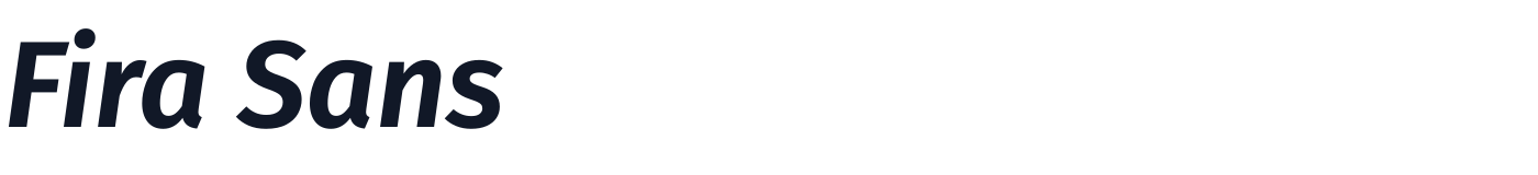 Fira Sans — FiraSans-SemiBoldItalic.ttf